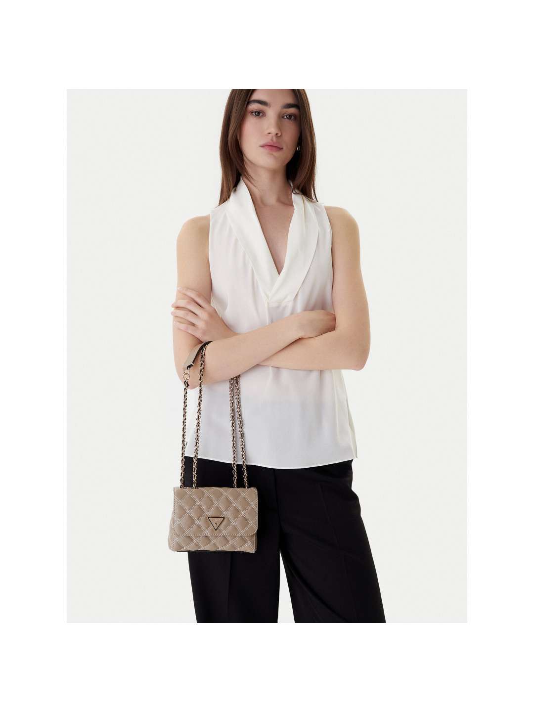 Kabelka Guess Giully II Mini HWQG96 73740 Béžová